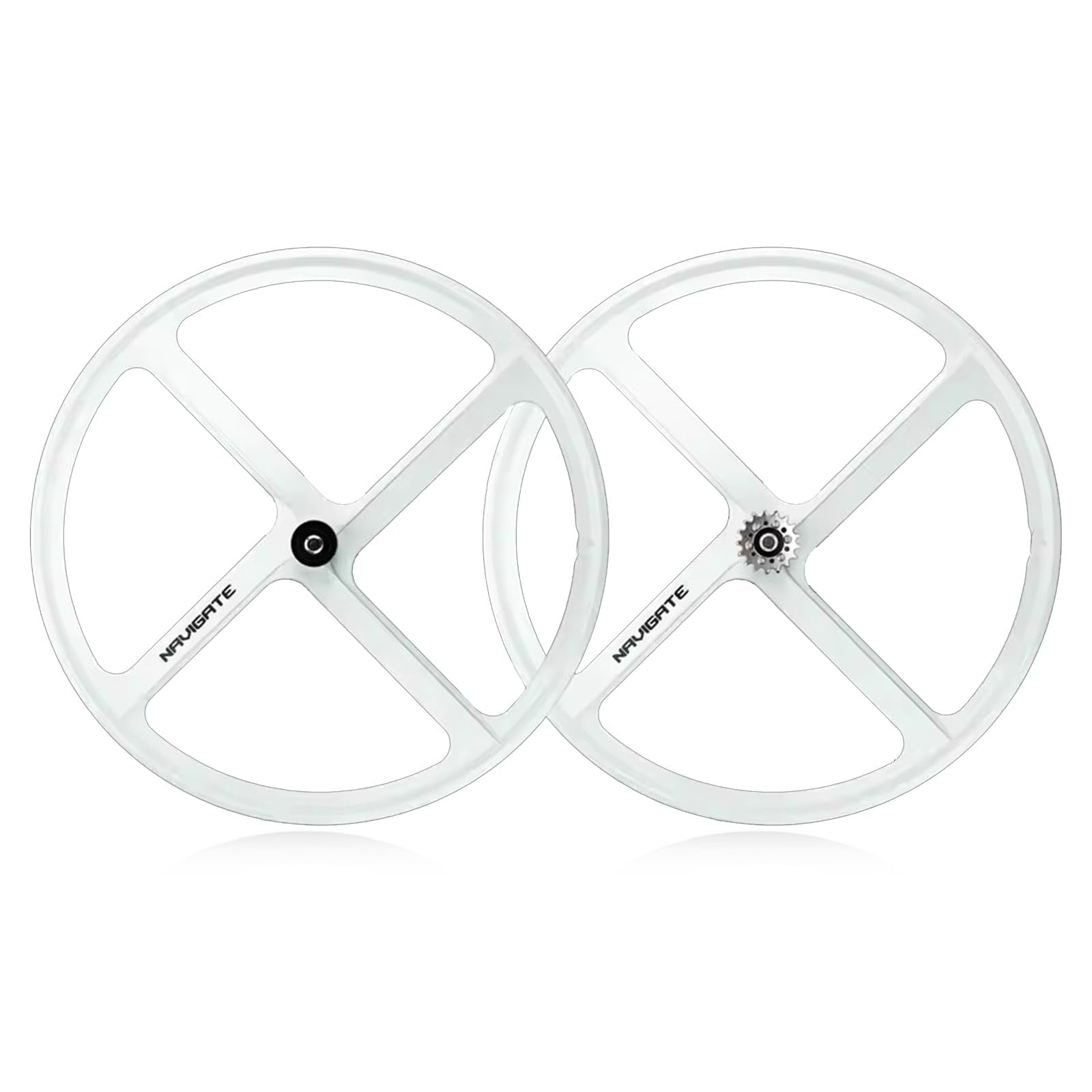Amazon | 700C 4スポークホイール 33mm幅固定ギア フロントリア